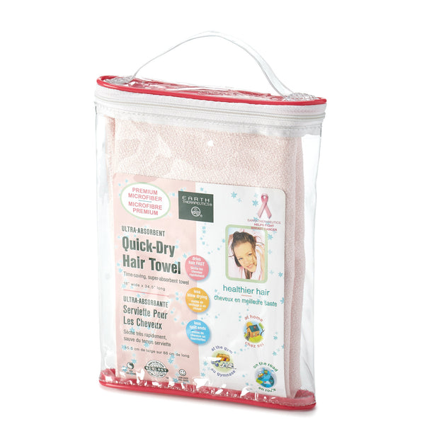 Ultra-Absorbent Quick-Dry Hair + Body Towel - Pink