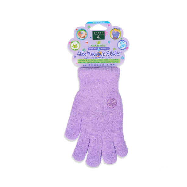  Moisturizing Socks and Gloves Set, Purple Fuzzy Socks and  Gloves with Aloe and Vitamin E for Women